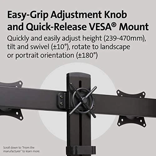 Laikiklis Leitz KENSINGTON space-saving dual monitorius arm