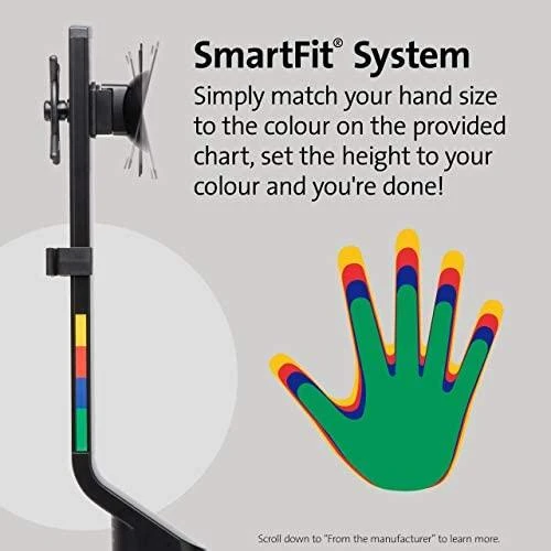 Kensington K55512WW SmartFit Space-Saving Single Monitorius Arm Monitoriaus laikiklis, Juoda