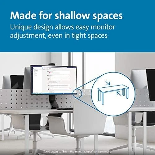 Kensington K55512WW SmartFit Space-Saving Single Monitorius Arm Monitoriaus laikiklis, Juoda