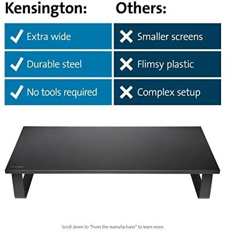 Leitz Kensington K55726EU monitoriaus laikiklis arba stovas 81,3 cm (32") Juoda