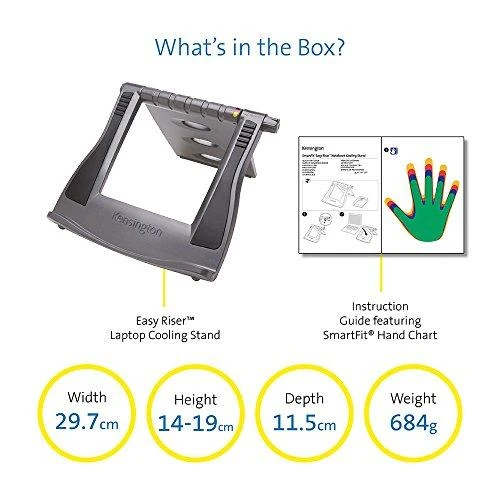 Leitz Nešiojamo kompiuterio stovas KENSINGTON EasyRiser, pilkos sp.