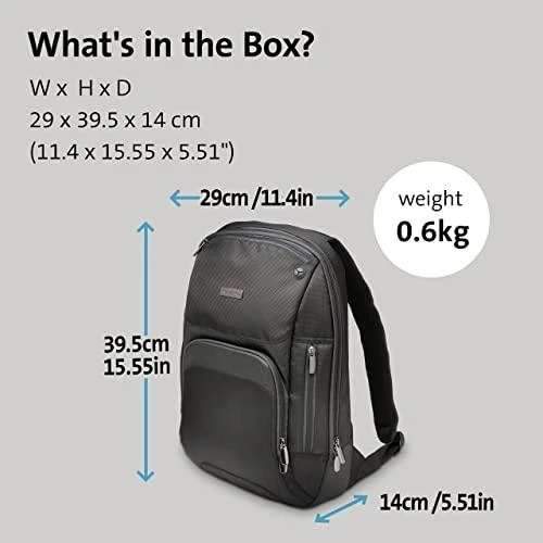 Leitz Kuprinė KENSINGTON Triple Trek™ 13.3”, balistinis nailonas, juoda sp.