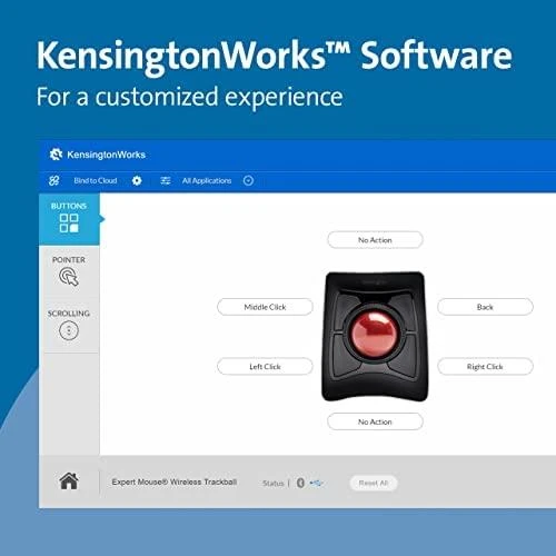 Leitz Kensington K72359WW kompiuterinė pelė RF belaidis + „Bluetooth“ Rodomasis rutuliukas Abiems rankoms