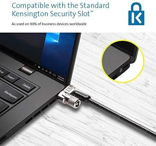 Leitz Kensington K65020EU kabelio užraktas Juoda, Sidabras