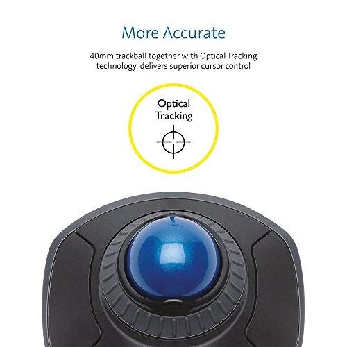 Leitz Kensington Orbit kompiuterinė pelė USB A tipo Optinis Abiems rankoms