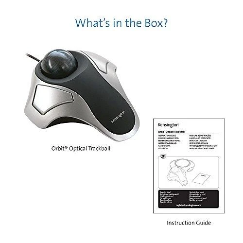 Pelė Leitz KENSINGTON Orbit Optinė Trackball juodas metallic