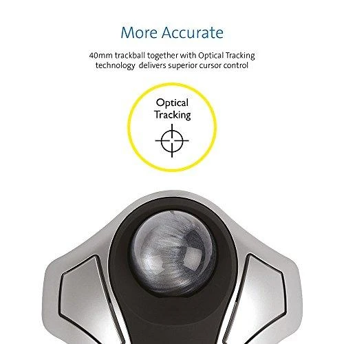 Pelė Leitz KENSINGTON Orbit Optinė Trackball juodas metallic