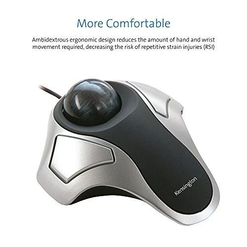 Pelė Leitz KENSINGTON Orbit Optinė Trackball juodas metallic