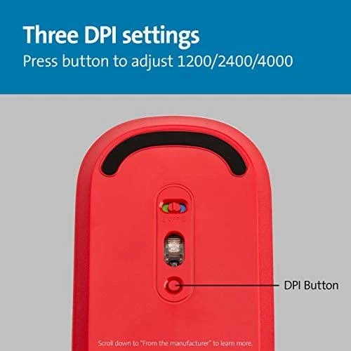 Kensington Pelė Sure Track Dual WiFi BT Raudona