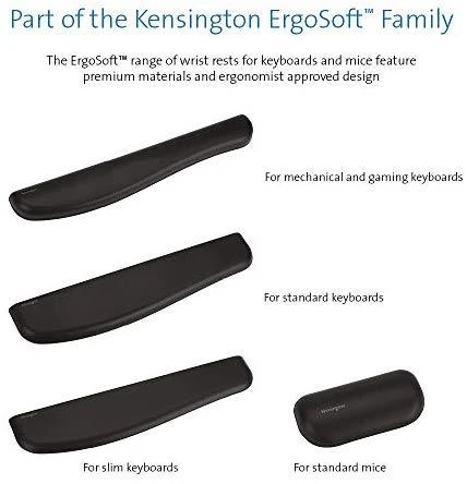 Klaviatūra Riešų atrama KENSINGTON ErgoSoft Slim, juoda sp.