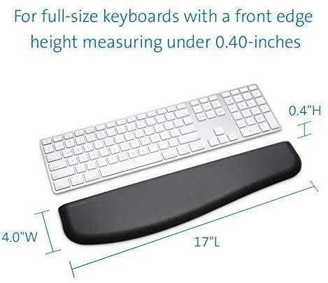 Klaviatūra Riešų atrama KENSINGTON ErgoSoft Slim, juoda sp.