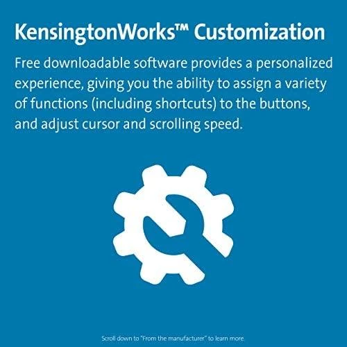 Kensington Pro Fit Ergo Pelė linkshnder belaidė. juodas