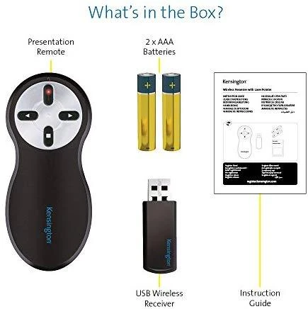 Leitz Kensington Wireless Presenter lazerinis Pointer - Si600 belaidis valdymo pultas pristatymams Juoda