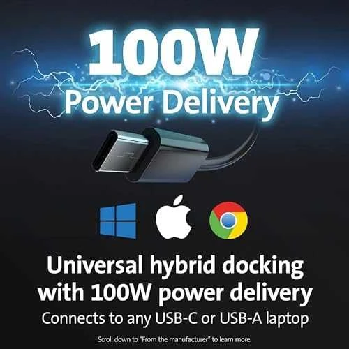 Leitz KENSINGTON SD4781p USB-C ir USB-A dviguba 4K prijungimo stotelė