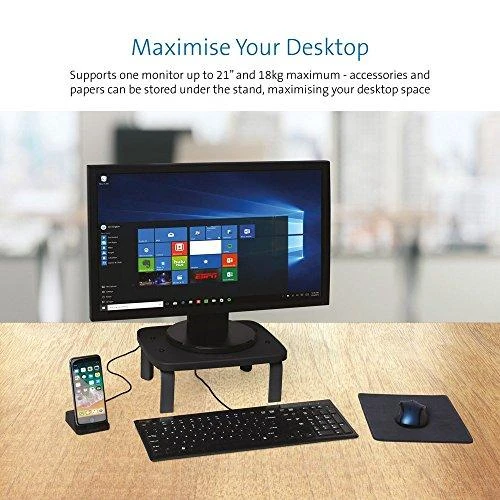 Laikiklis Monitoriaus stovas Kensington SmartFit™ ekranams iki 21", juodos spalvos