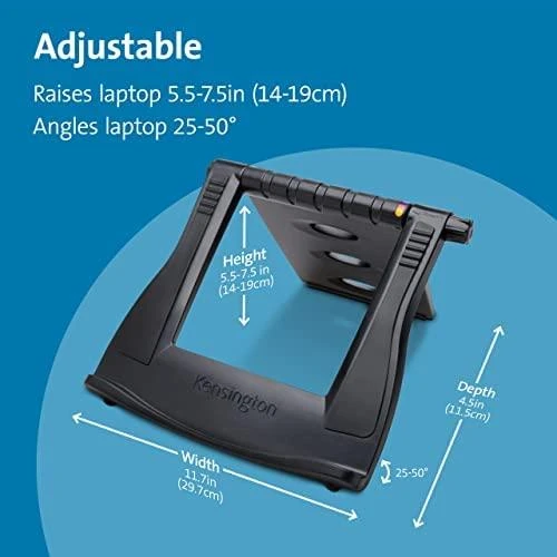 Leitz Kensington SmartFit Nešiojamojo kompiuterio stovas Juoda 43,2 cm (17")