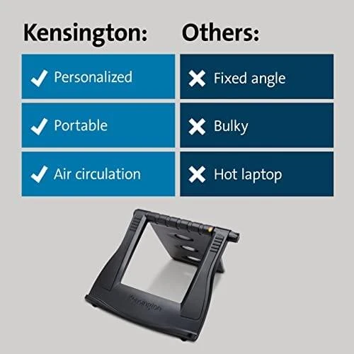 Leitz Kensington SmartFit Nešiojamojo kompiuterio stovas Juoda 43,2 cm (17")