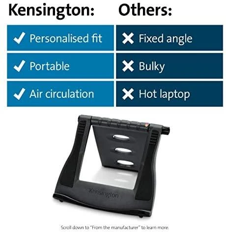 Leitz Kensington SmartFit Nešiojamojo kompiuterio stovas Juoda 43,2 cm (17")