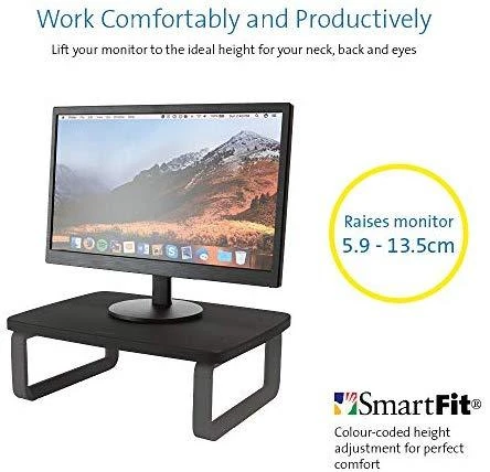 Leitz Kensington K52786WW monitoriaus laikiklis arba stovas 61 cm (24") Laisvai stovintis Juoda