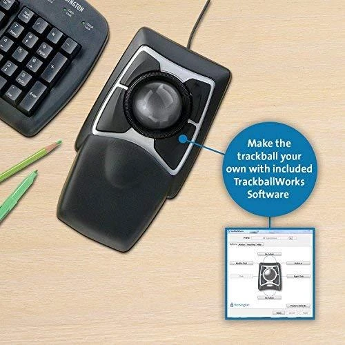Leitz Kensington Expert Pelė kompiuterinė pelė USB Rodomasis rutuliukas Abiems rankoms