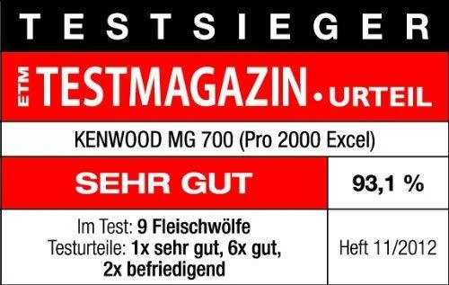 Mėsmalė KENWOOD MG700 Professional meat mincer 2000W 3kg/min Stainless Steel