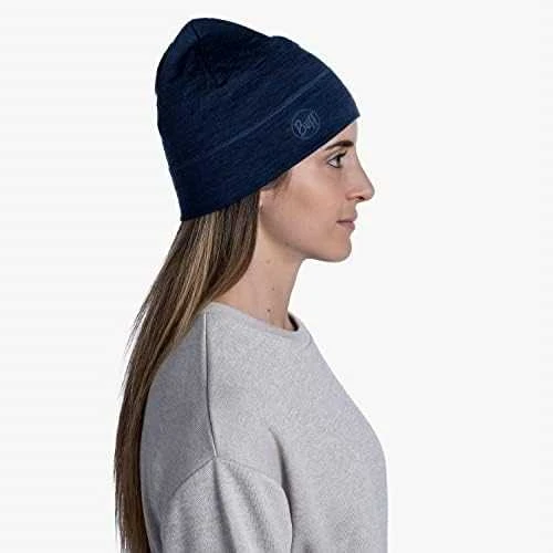 Kepurė Buff Merino Lightweight Beanie - Tamsiai mėlyna