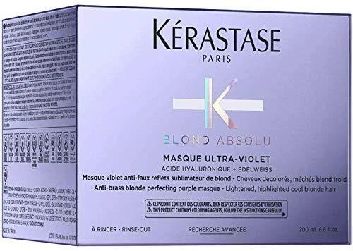 Kaukė su violetiniu pigmentu Kerastase Blond Absulu Masque Ultra-Violet 200ml