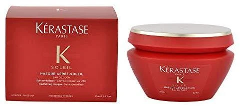 Kérastase Soleil Après-Soleil Eau De Coco Mask gaivinanti kaukė saulės paveiktiems plaukams, 200 ml