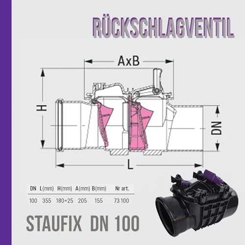 Kessel ZASUWA BURZ.STAUFIX DN100 D110, TYP2