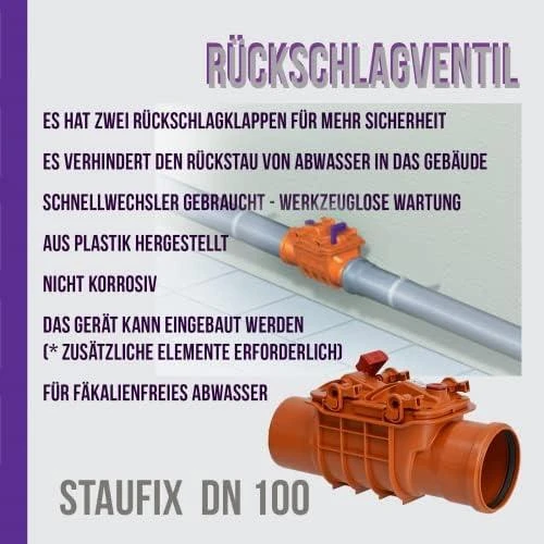 Kessel ZASUWA BURZ.STAUFIX DN100 D110, TYP2