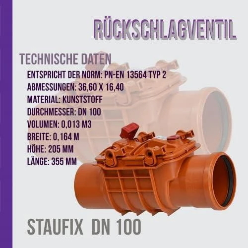 Kessel ZASUWA BURZ.STAUFIX DN100 D110, TYP2