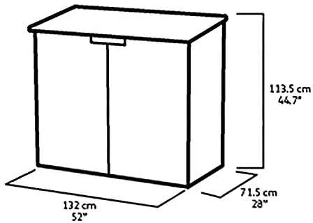 Sodo daiktų laikymo dėžė Keter Store It Out 132 x 72 x 113,5 cm, Pilka