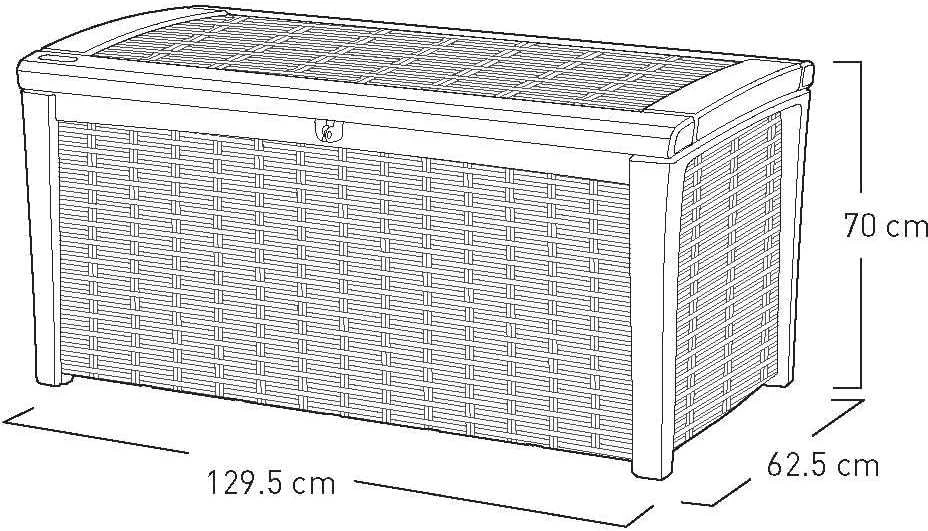 Sodo dėžė Keter Borneo 416 l Bronza