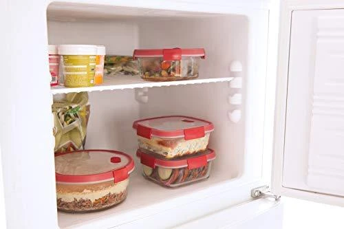 Keter CURVER INDAS COOK STAČIAKAMPIS 0,9L /SKAIDRUS/ RAUDONAS