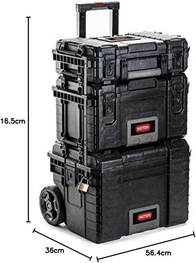 Smulkmenų dėtuvė Keter GEAR 22", modelis - ‎17200380, žema kaina | Varle.lt