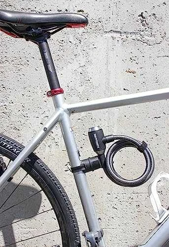 Kryptonite dviračio užraktas / trosas Kryptonite Kryptoflex 1218 Raktų kabelis 12mm / 180cm su laikikliu