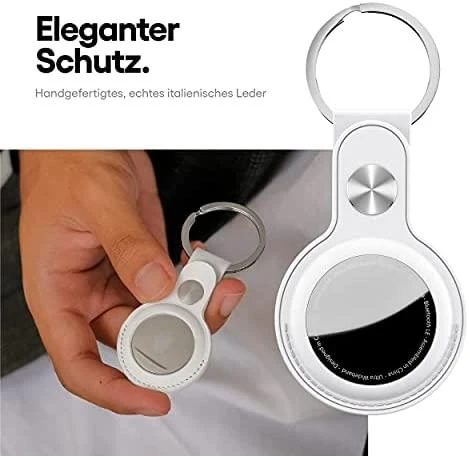 KeyBudz AirTag Raktų pakabukas Baltas