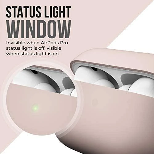 Class And Culture KeyBudz PodSkinz HybridShell Series Keychain dėklas skirtas AirPods Pro - Pastel pink
