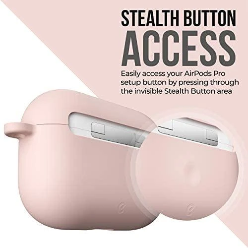 Class And Culture KeyBudz PodSkinz HybridShell Series Keychain dėklas skirtas AirPods Pro - Pastel pink