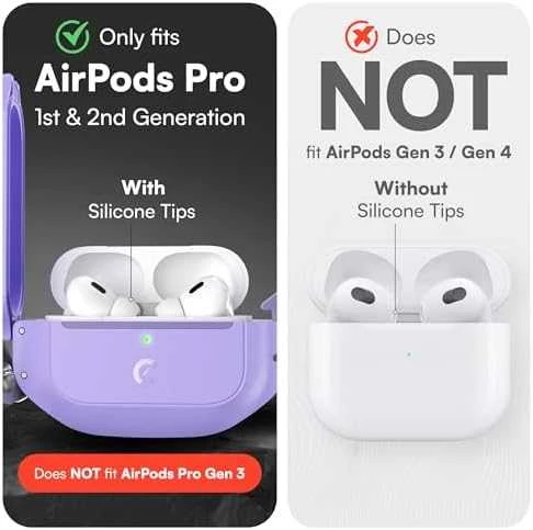 KeyBudz Element Series skirta AirPods Pro 2 - Wild lavender