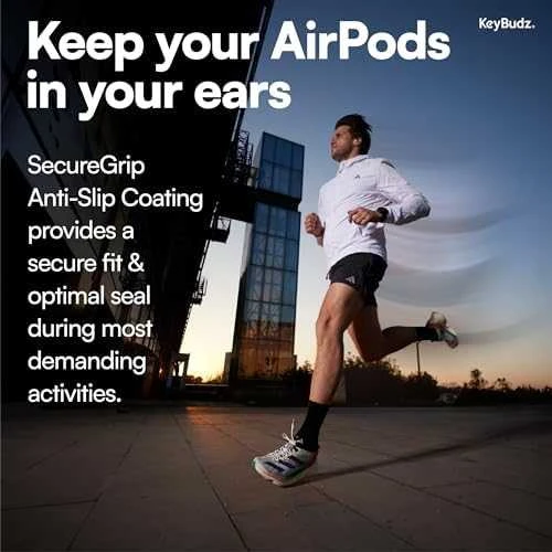 KeyBudz HyperFoam Memory Foam Tips skirta AirPods Pro - Matt juodas