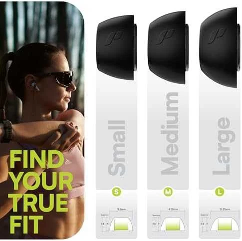 KeyBudz HyperFoam Memory Foam Tips skirta AirPods Pro - Matt juodas