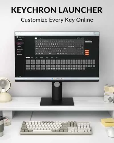 Keychron C2 Pro 8K (C2PX-M3) – US išdėstymas – Hot-Swappable Super Brown Switches – Juodas (Juoda) Mechaninė Žaidimų Klaviatūra