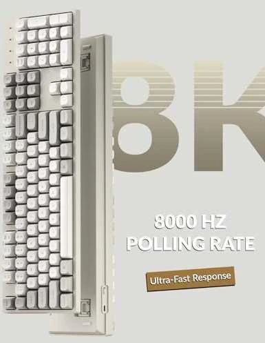 Keychron C2 Pro 8K (C2PX-M3) – US išdėstymas – Hot-Swappable Super Brown Switches – Juodas (Juoda) Mechaninė Žaidimų Klaviatūra
