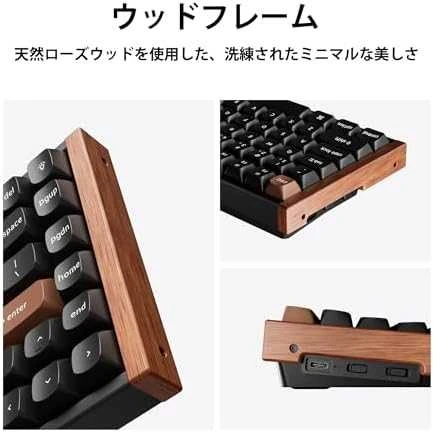 Keychron K2 HE Wireless (K2H-F1) - US išdėstymas - Hot-Swappable Gateron Magnetic Nebula - Carbon Juodas (Juoda) Magnetinė Belaidė Žaidimų Klaviatūra