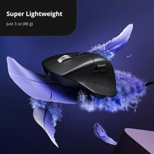 Belaidė kompiuterio pelė Keychron M6 8K (M6S-A23 All Silent Micro Switch) | 8000Hz | Juoda