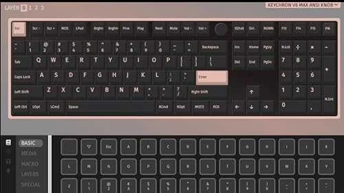 Keychron V6 Max QMK/VIA Wireless RGB – US išdėstymas – Hot-Swappable Gateron Jupiter Raudona (V6M-D1) Belaidė Custom Žaidimų Klaviatūra