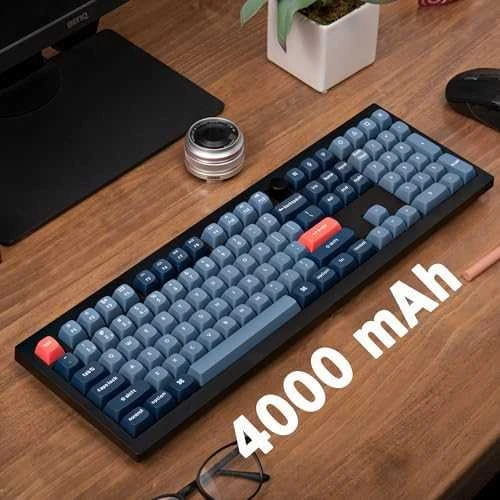 Keychron V6 Max QMK/VIA Wireless RGB – US išdėstymas – Hot-Swappable Gateron Jupiter Raudona (V6M-D1) Belaidė Custom Žaidimų Klaviatūra