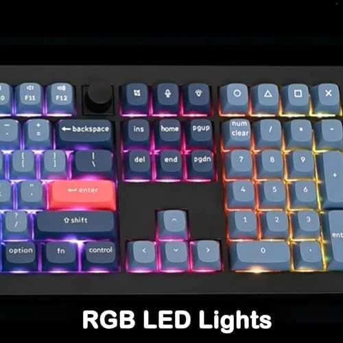 Keychron V6 Max QMK/VIA Wireless RGB – US išdėstymas – Hot-Swappable Gateron Jupiter Raudona (V6M-D1) Belaidė Custom Žaidimų Klaviatūra