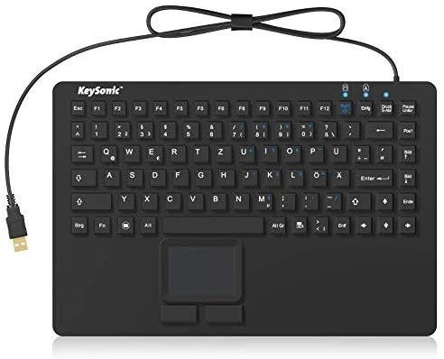 RaidSonic KEYSONIC KSK-5230 IN silikoninė klaviatūra su jutikliniu kilimėliu vandeniui atspari antimikrobinė industry antigrybelinė priemonė